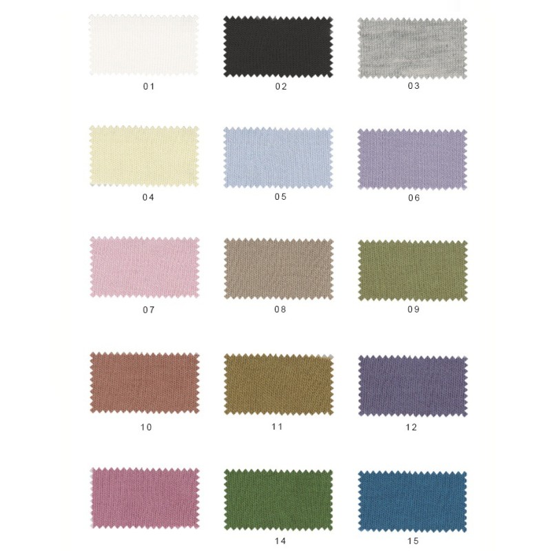 Merino Mixed Bamboo Cotton Acrylic Spandex Fabric 280gsm Warm Interlock Fleece Fabric Long Sleeved Knitted Sweater Fabrics