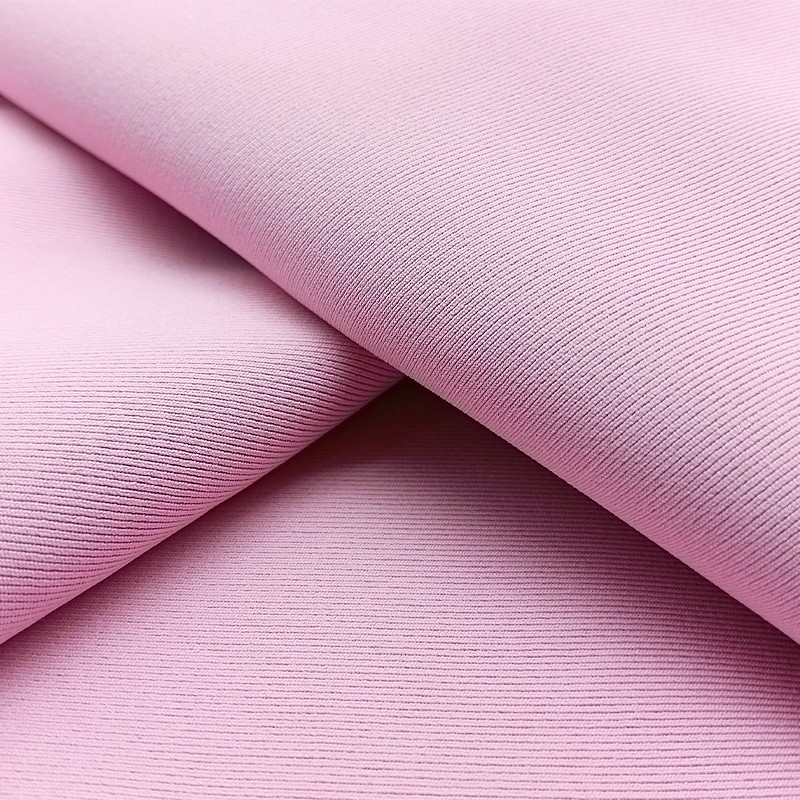In Stock 78%Recycle Polyester 22%Spandex 4 Way High Stretch Interlock Fabric 230gsm 160cm for Sports Wear Yoga Clothing Fabric