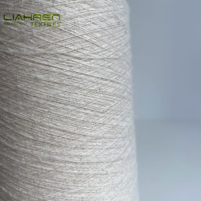 Ne16/1 Hemp Organic Cotton Blended Yarn Luxurious Anti-Static Ring Spun Yarn Recycled for Soft Knitting and Weaving Fabric