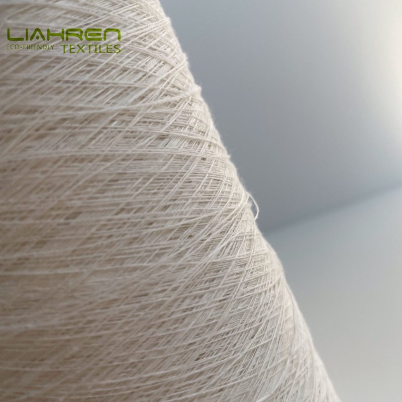 Nm15/1 100% Hemp Long Fiber Yarn Wet Spun Recycled Yarns for Weaving Woven Hemp Fabric Anti-Static Knitting Use
