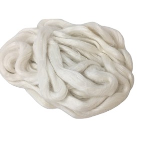 Ramie Fiber Top Sliver 2000NM*88MM Bleached White Combed Ramie Fiber