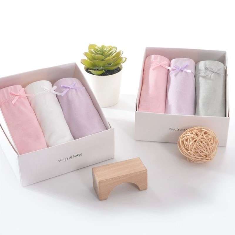 Top Quality 95%Bamboo 5%Spandex Jersey Girls Bamboo Brief Triangle Underwear Children Boxer Underwear