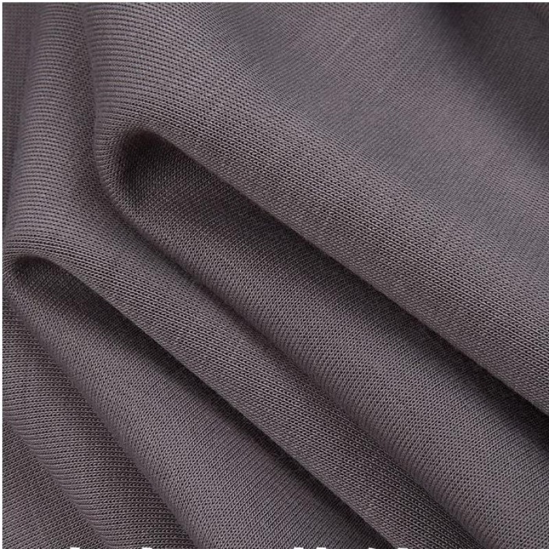 In Stock 44%Bamboo/49%Recycle Polyester /7%Spandex 300GSM Soft Bamboo Interlock Fabric for Sportswear Fabric