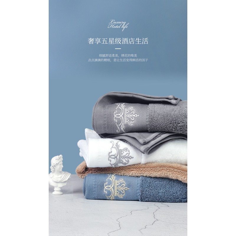 Luxury Customized Bath Towels Extra Large 100% Soft Cotton 635 GSM Thick Towel Sets Absorbent Quick Dry Hotel Bathroom Towel