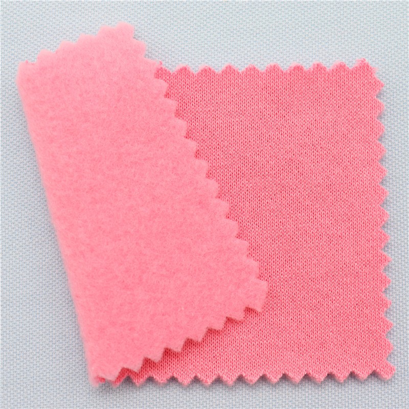 40% Organic Cotton 60% Recycle Polyester Fleece Fabric 300gsm 32s Tight Soft Warm Trendy Brand Hoodie Knitted Fleece Fabric