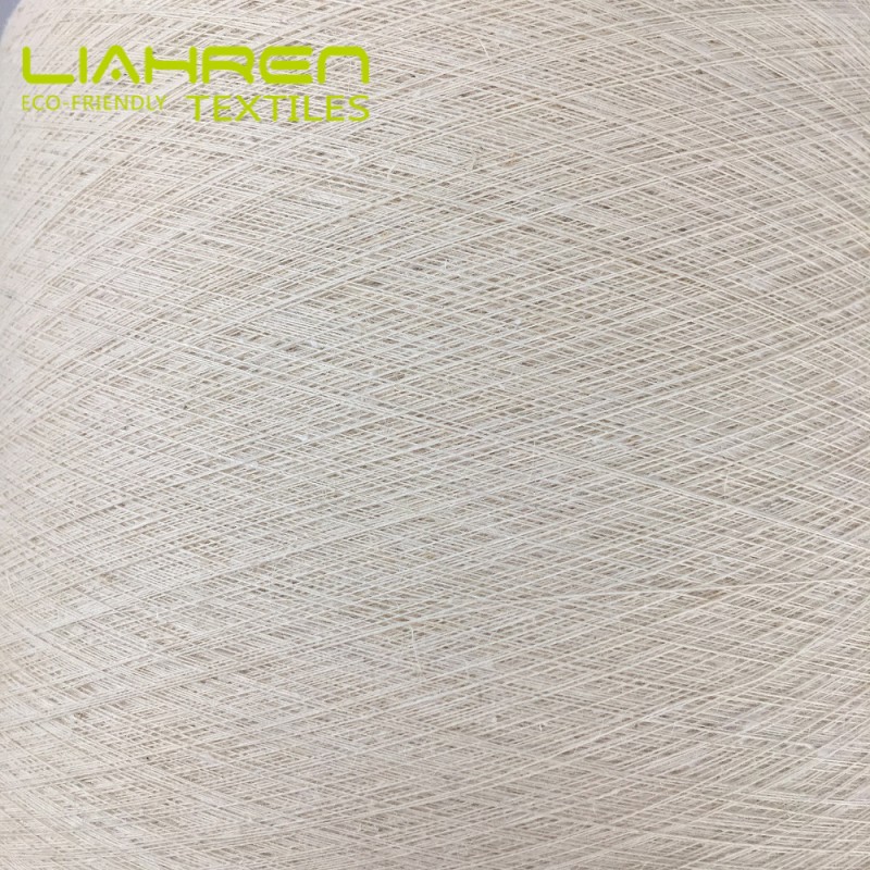 Ne16/1 Hemp Organic Cotton Blended Yarn Luxurious Anti-Static Ring Spun Yarn Recycled for Soft Knitting and Weaving Fabric