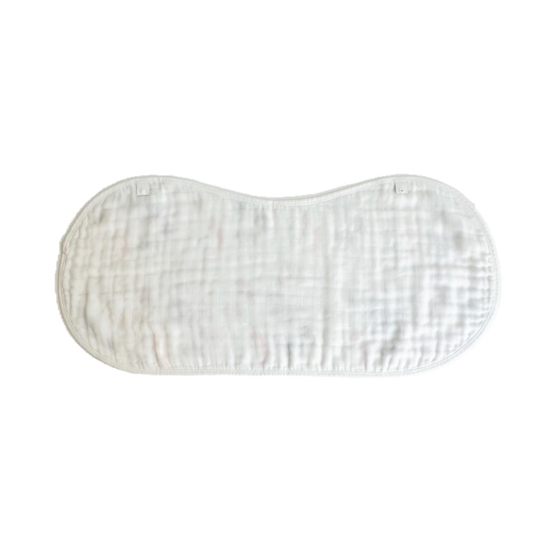 100% Organic Bamboo Muslin Baby Burp Cloth Set Button Closure OEM Service Printed Burp Bibs