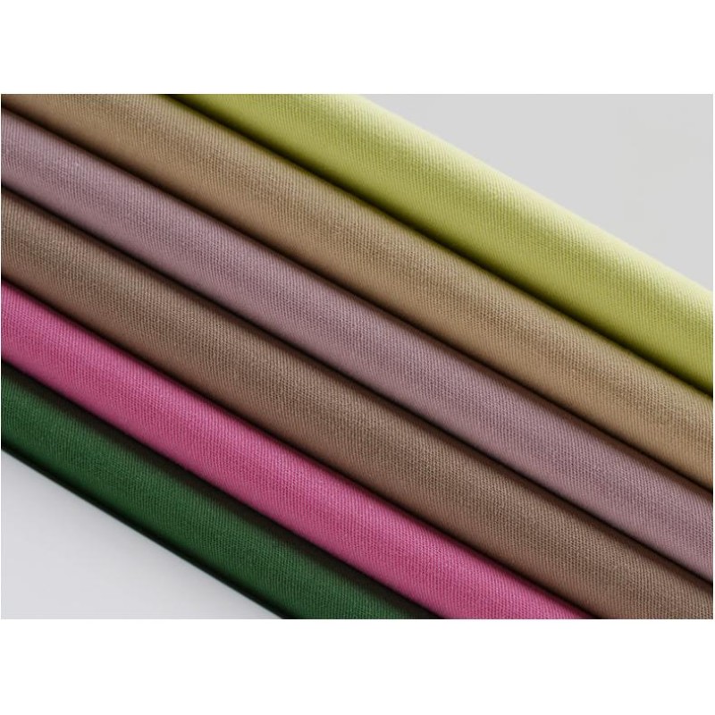 100% Organic Cotton Fine Twill Fabric 200GSM ultra Soft Washed Organic Cotton Twill Fabric for  Straight Leg Pants