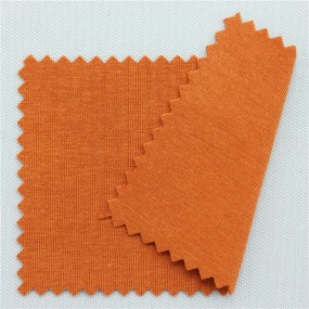 In Stock 67.5%Bamboo 27.5%Cotton 5%Spandex 320GSM Thicker Bamboo 1*1 Rib Fabric for  High Quality Women's Dress Fabric