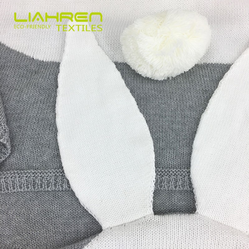 High Quality Wholesale Soft Touch Luxury Knitted Custom Bed Blanket Super Comfortable Cotton Blanket All Season