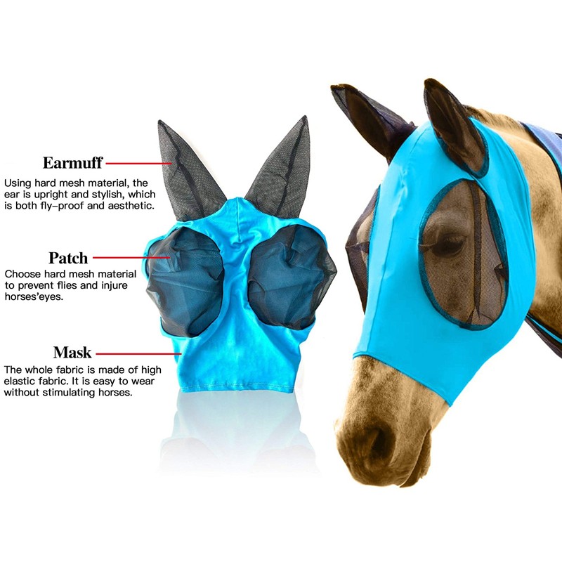 Horse Mask Factory - Multicolor Anti-Fly Breathable