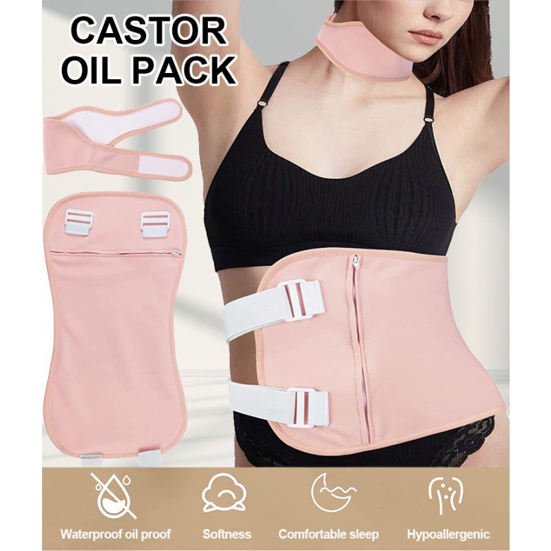 Castor Oil Pack Supplier - Adjustable Strap Organic Cotton
