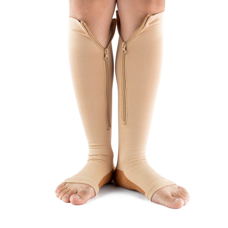 Compression Socks Supplier - Professional Unzip Open Toe