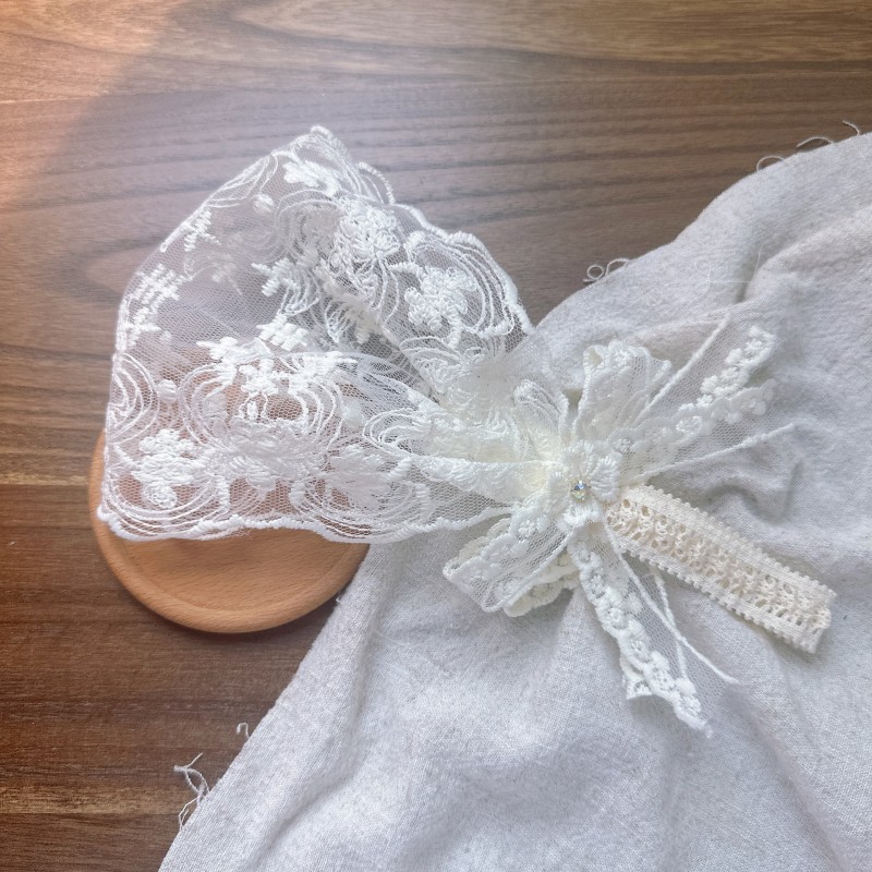 Hairband Set Manufacturer - Elegant Floral Embroidered Lace