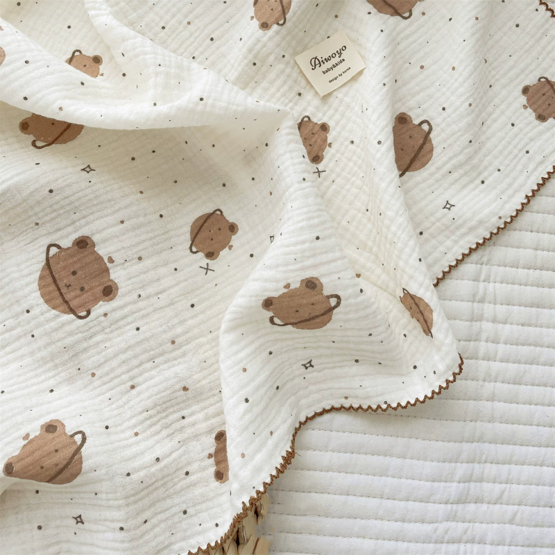 Baby Blanket Factory - Ins Floral Soft Cotton