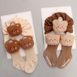 Baby Set Factory - Spring Autumn Turban Hat Socks