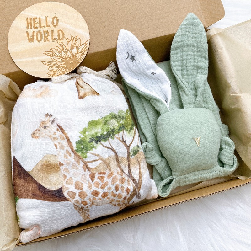 Gift Box Set Factory - Four Seasons Crib Sheet Bunny