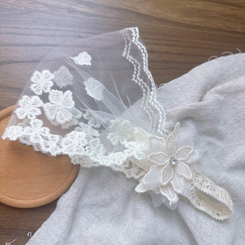 Hairband Set Manufacturer - Elegant Floral Embroidered Lace