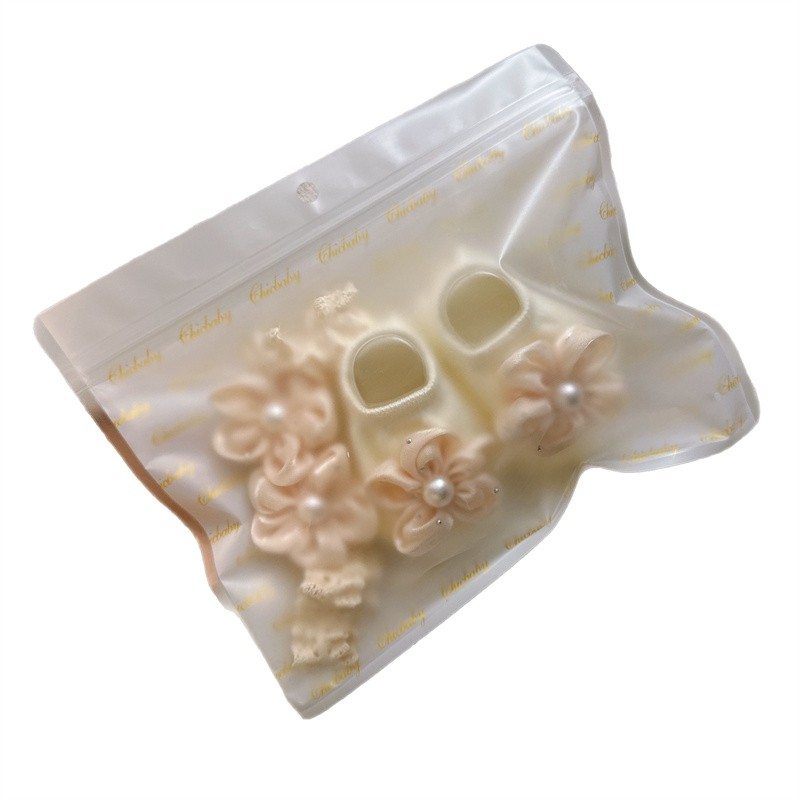 Newborn Gift Set Supplier - Pearl Flower Headband Anti-Slip