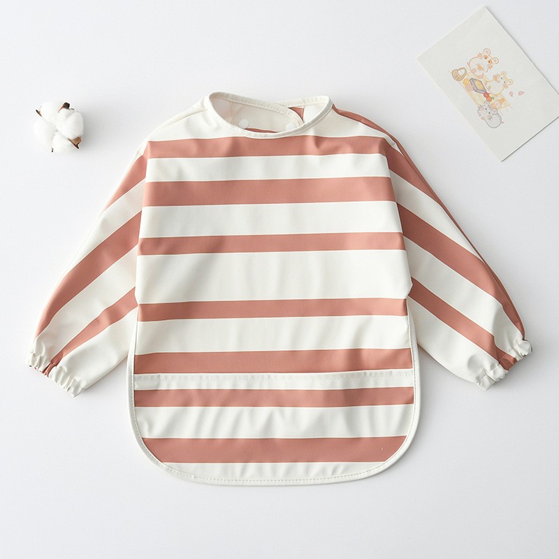 Feeding Bib Manufacturer - New Classic Striped PU Waterproof