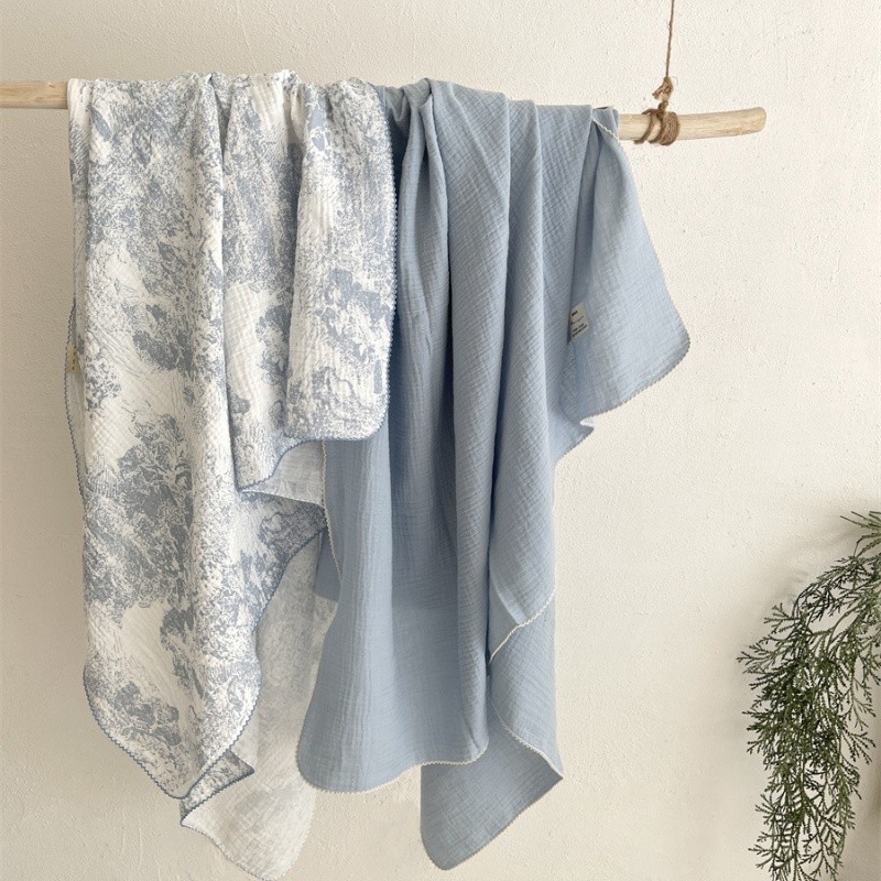 Baby Blanket Factory - Ins Floral Soft Cotton