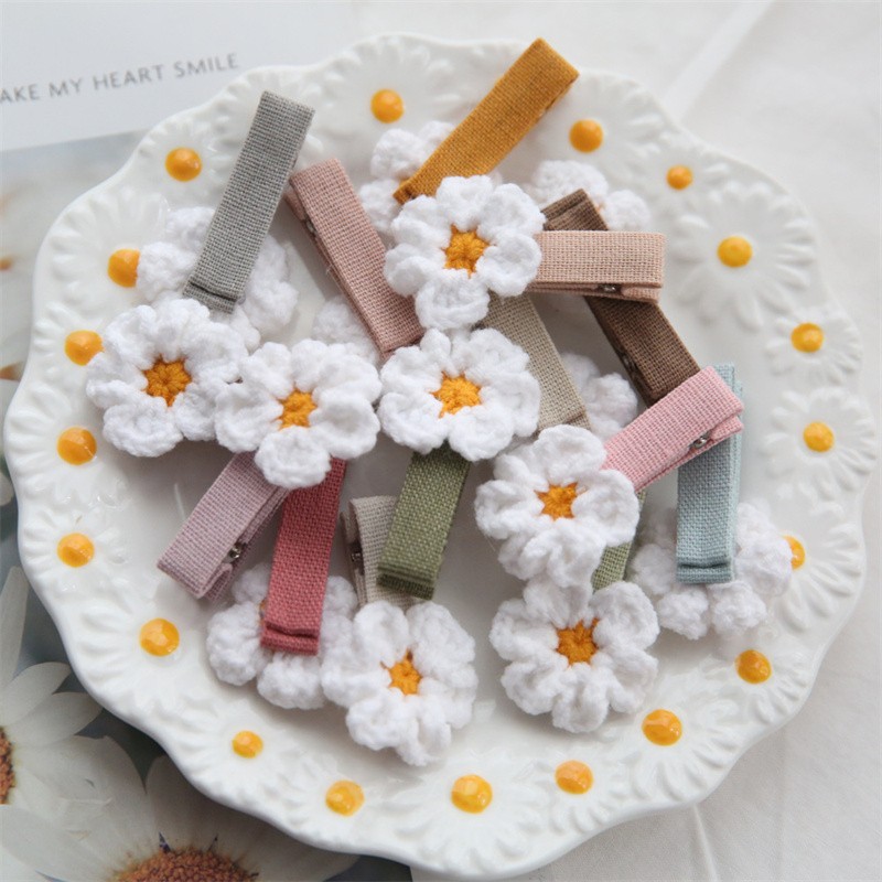 Hair Clip Manufacturer - Five Petal Flower Bow Handmade