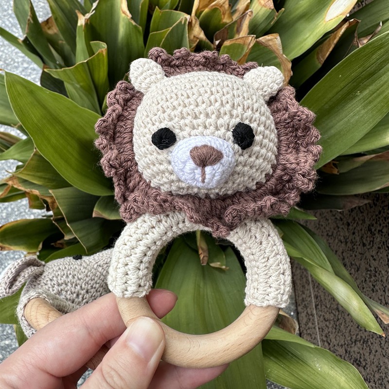 Baby Rattle Supplier - Cute Handmade Giraffe Rabbit