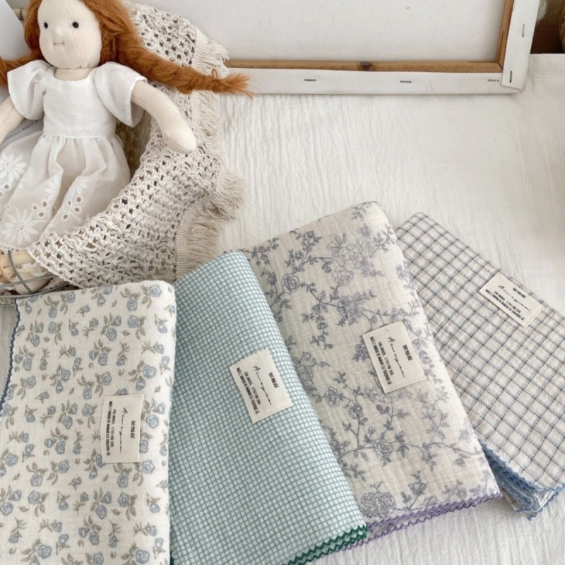 Swaddle Blanket Manufacturer - Floral Plaid 100% Cotton