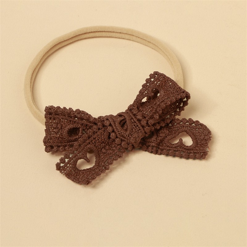 Hair Scrunchies Factory - Lace Heart Bow Soft