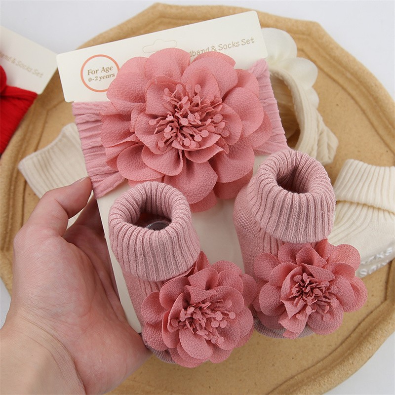 Newborn Set Manufacturer - Headband Non-Slip Socks Soft