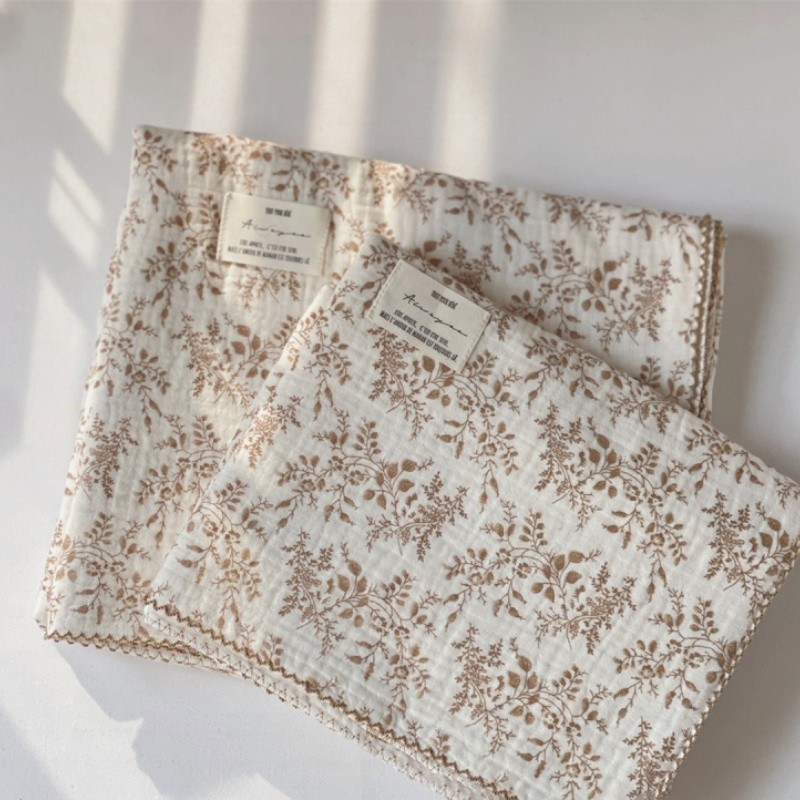 Baby Blanket Factory - Ins Floral Soft Cotton