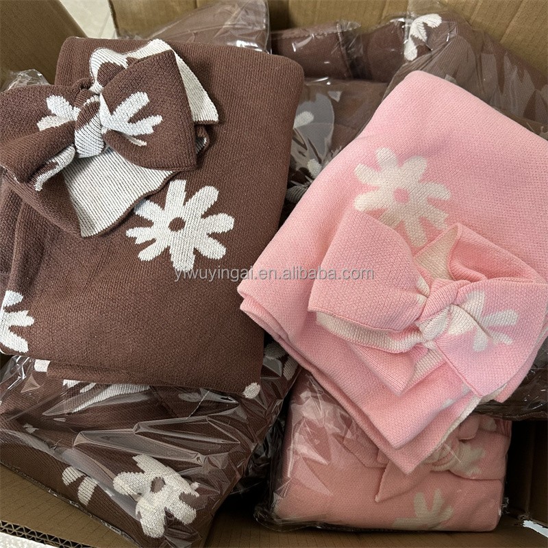 Baby Blanket Manufacturer - Ins Jacquard Knitted Wool