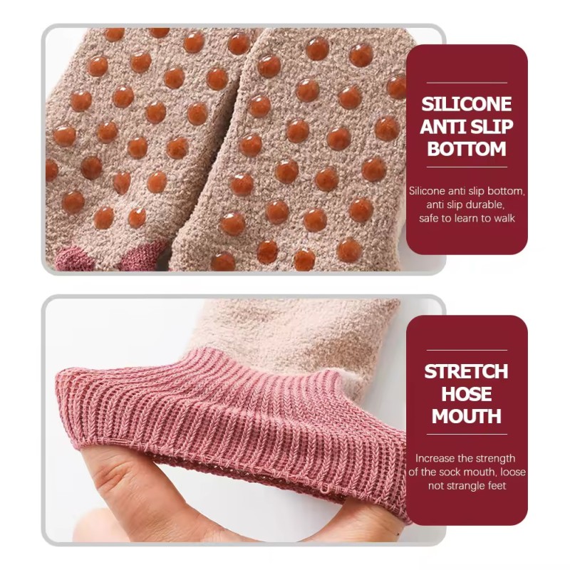 Baby Socks Manufacturer - Lovely Paw Winter Anti-skid