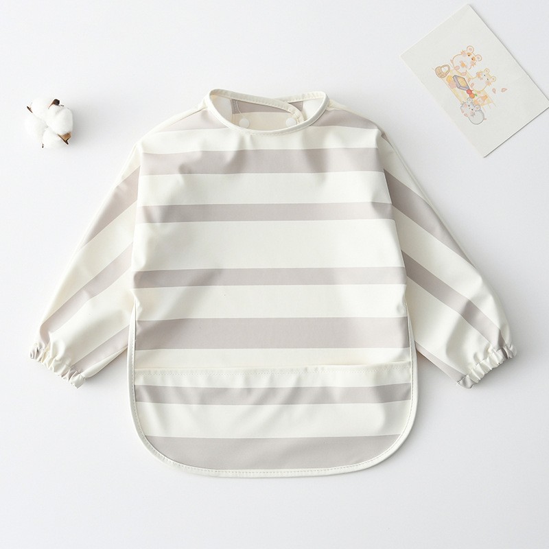 Feeding Bib Manufacturer - New Classic Striped PU Waterproof