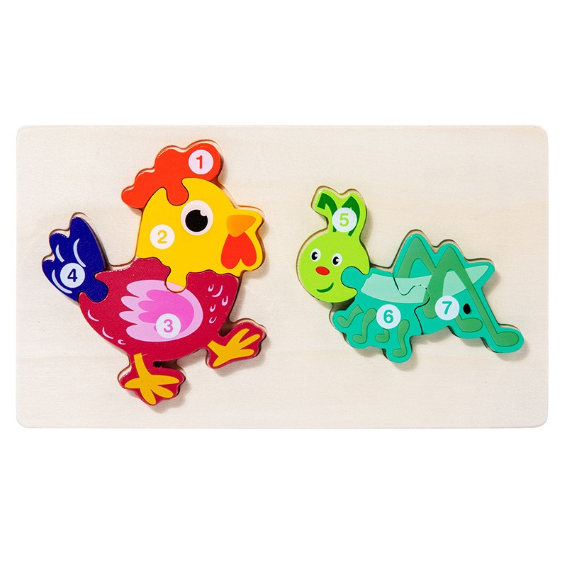 Wooden Puzzle Factory - Cartoon Animal 3D DIY