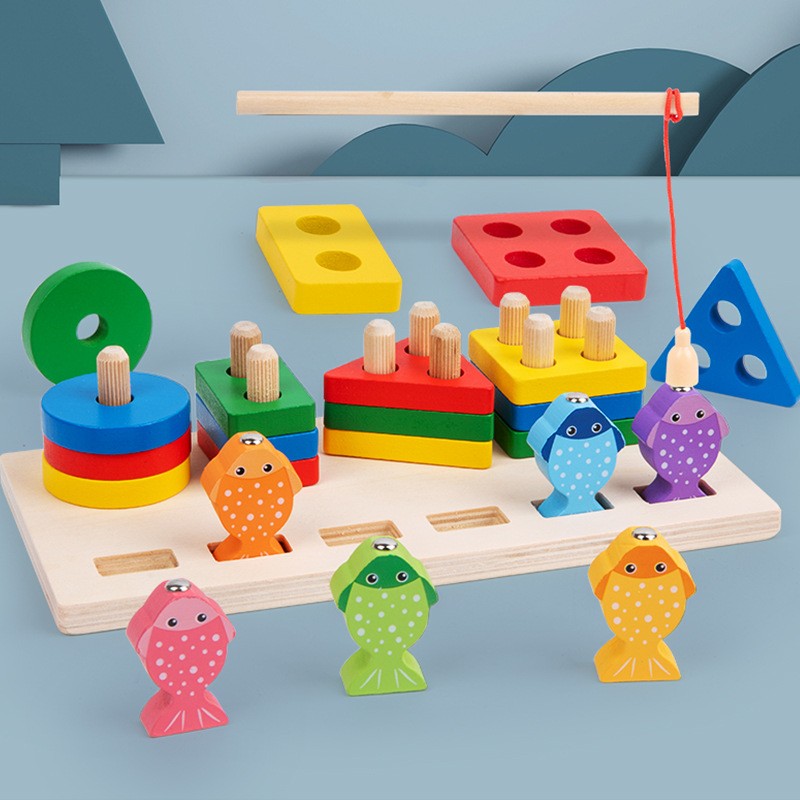 Wooden Toy Manufacturer - Three-dimensional Fishing