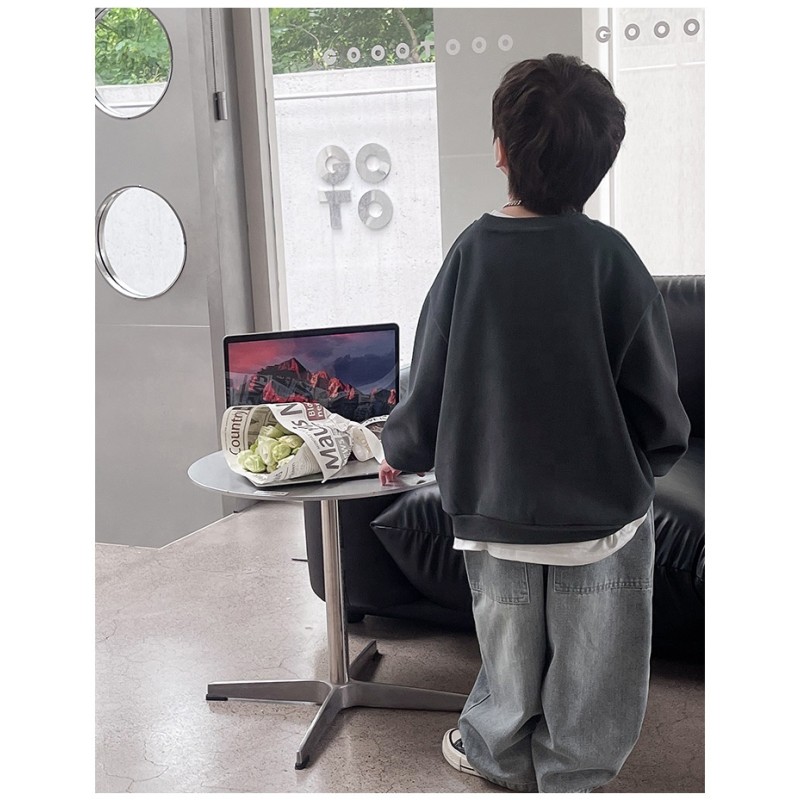 Boy Hoodie Manufacturer - Autumn Trendy Round Neck
