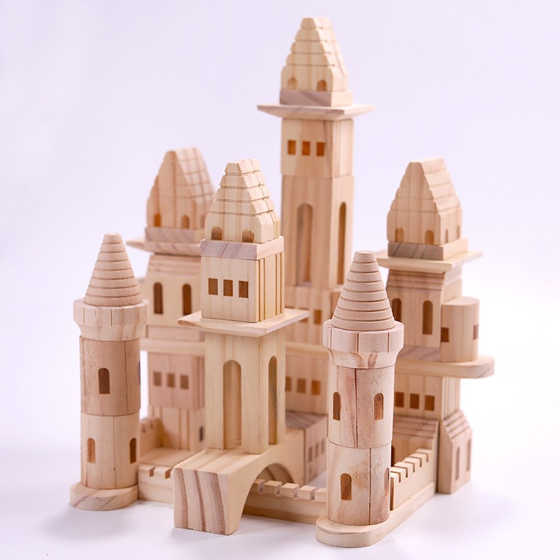 Wooden Castle Supplier - Children Stacked High