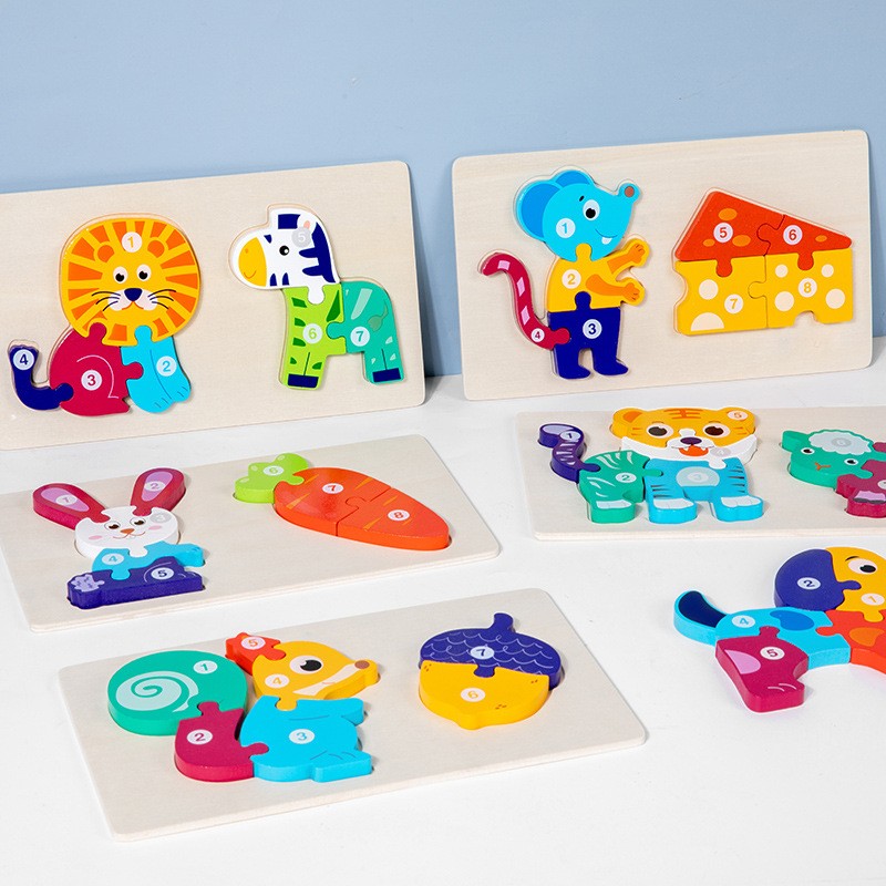 Wooden Puzzle Factory - Cartoon Animal 3D DIY