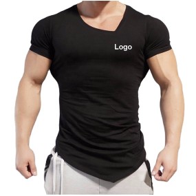 Fitness T-shirt Supplier - Custom Brand V-neck