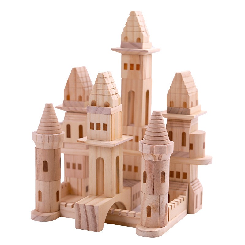Wooden Castle Supplier - Children Stacked High