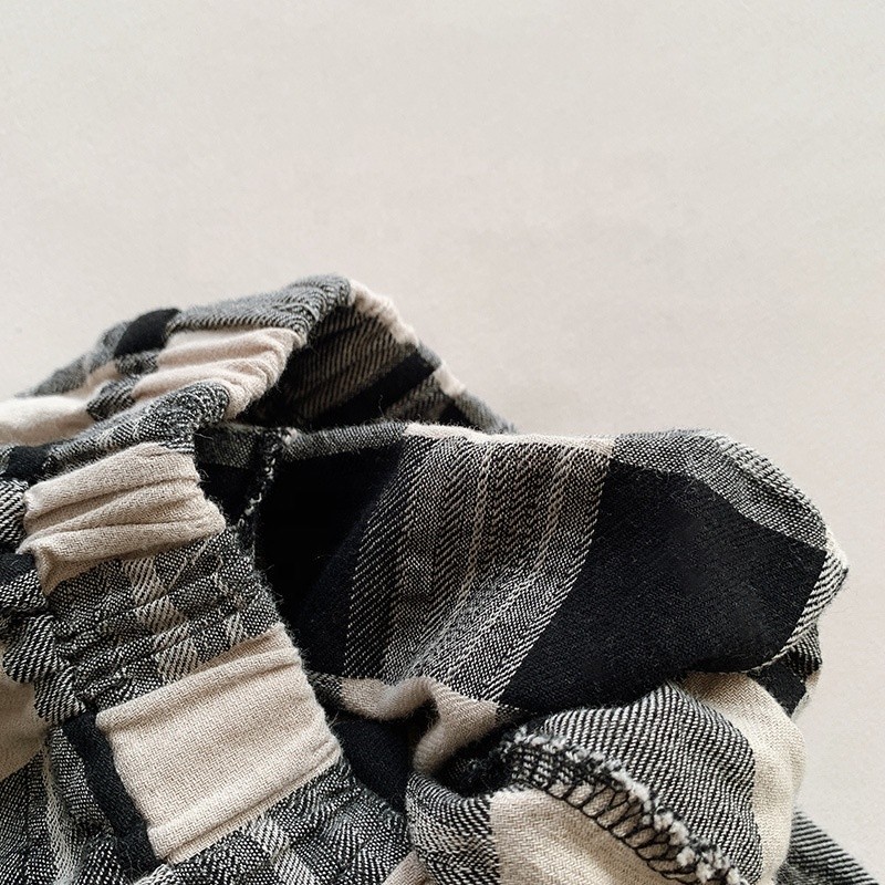 Children Pants Factory - Pure Cotton Checkered