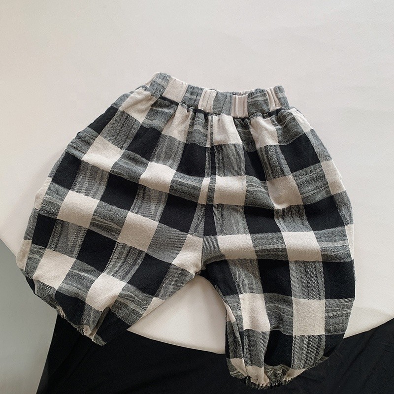 Children Pants Factory - Pure Cotton Checkered