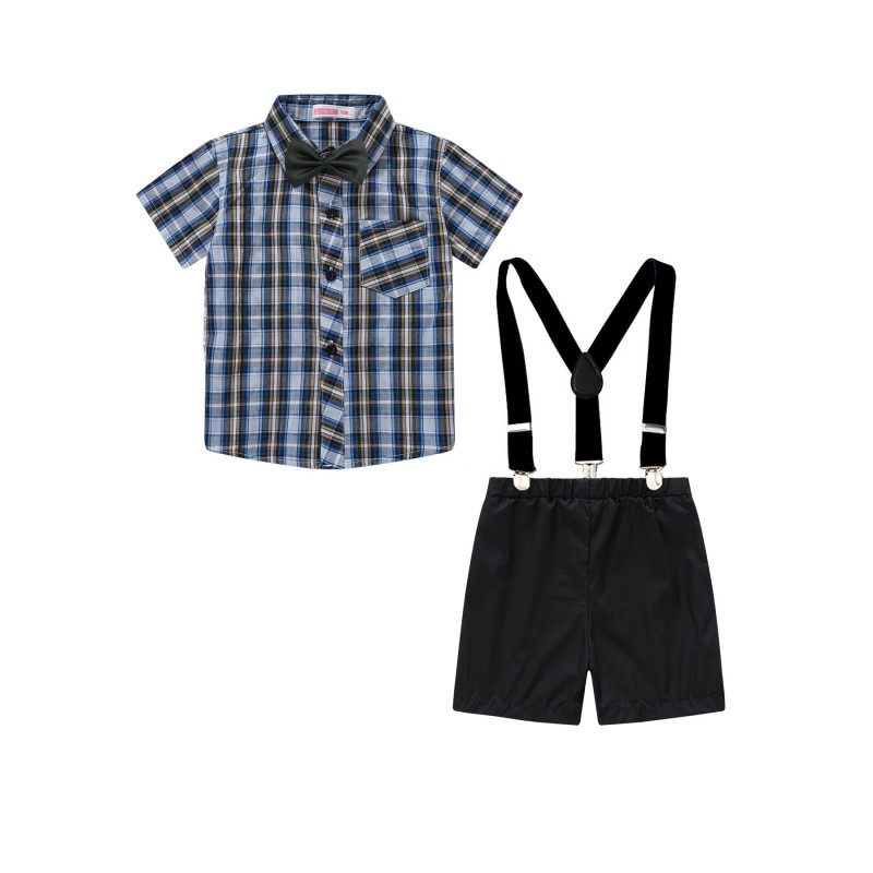 Boys Set Factory - Casual Backstrap Bowtie Checkered