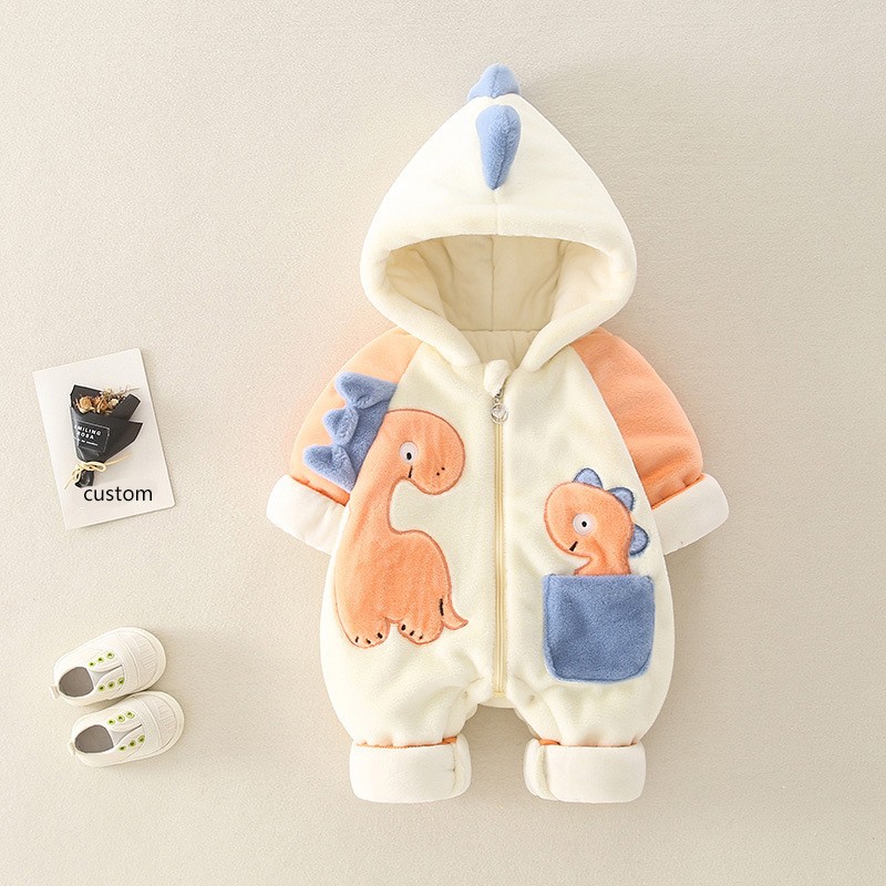 Children Coat Supplier - Cartoon Dinosaur Hooded