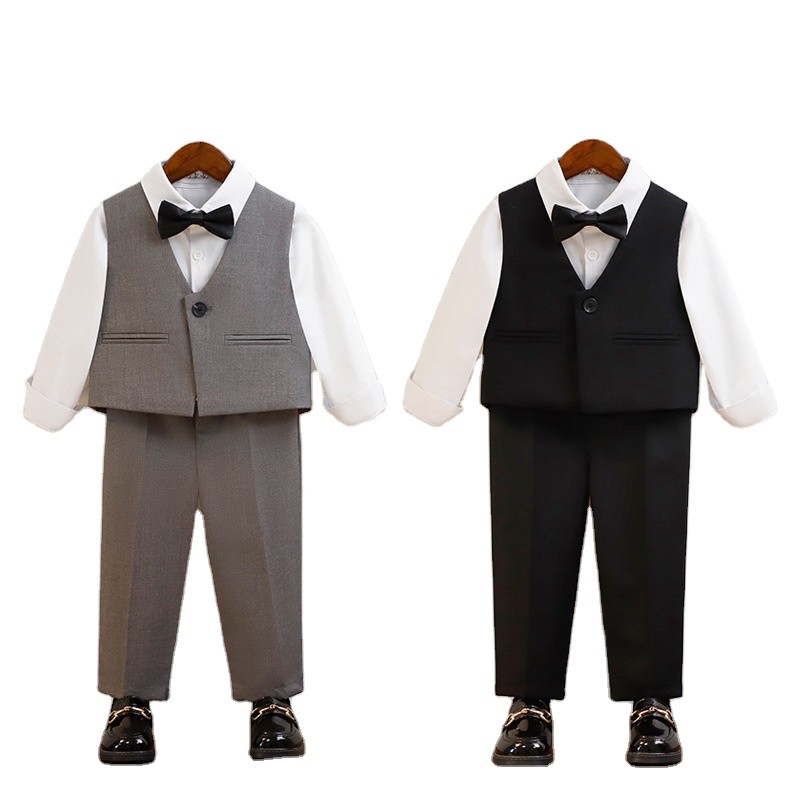 Children Blazer Supplier - British Style Vest Set