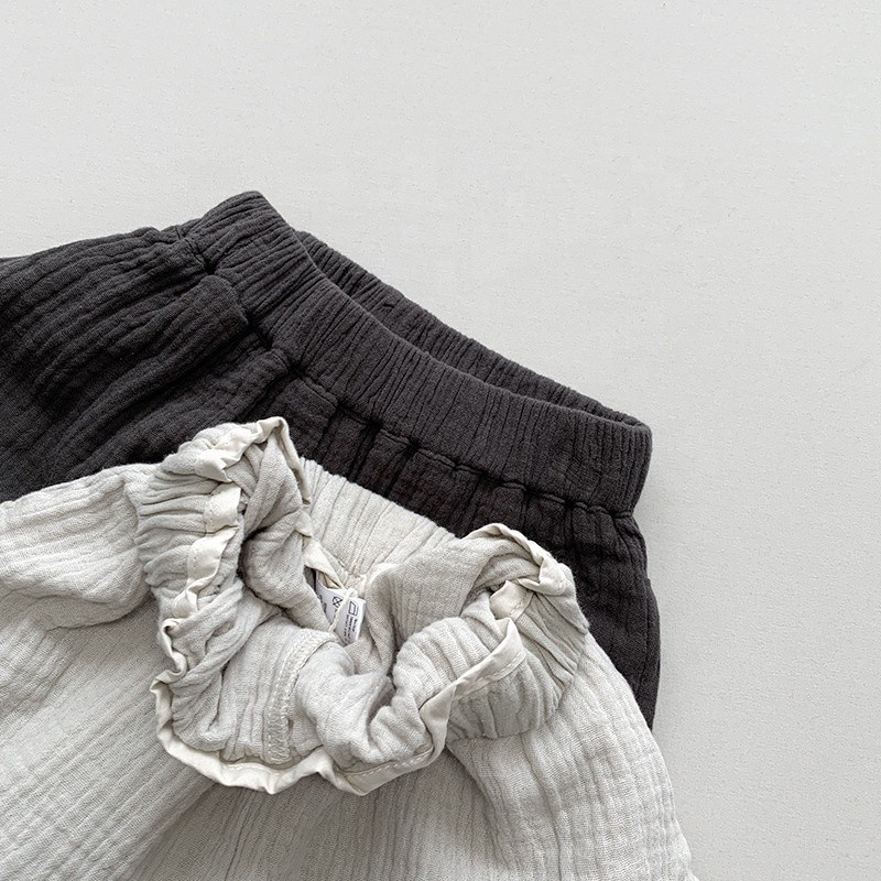 Children Shorts Supplier - Double-layer Wide Leg