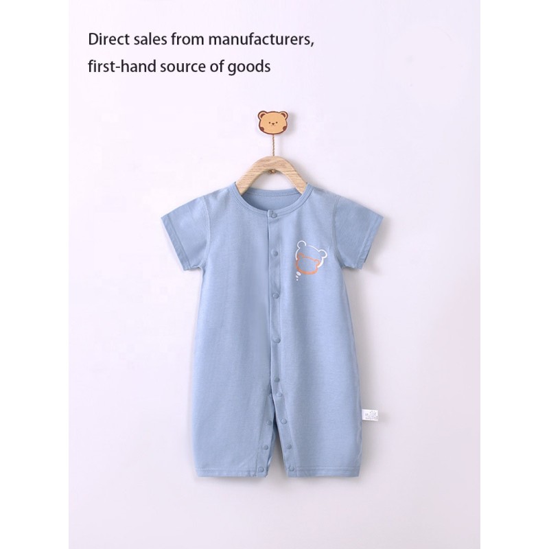 Baby Jumpsuit Supplier - 100% Cotton Summer Newborn