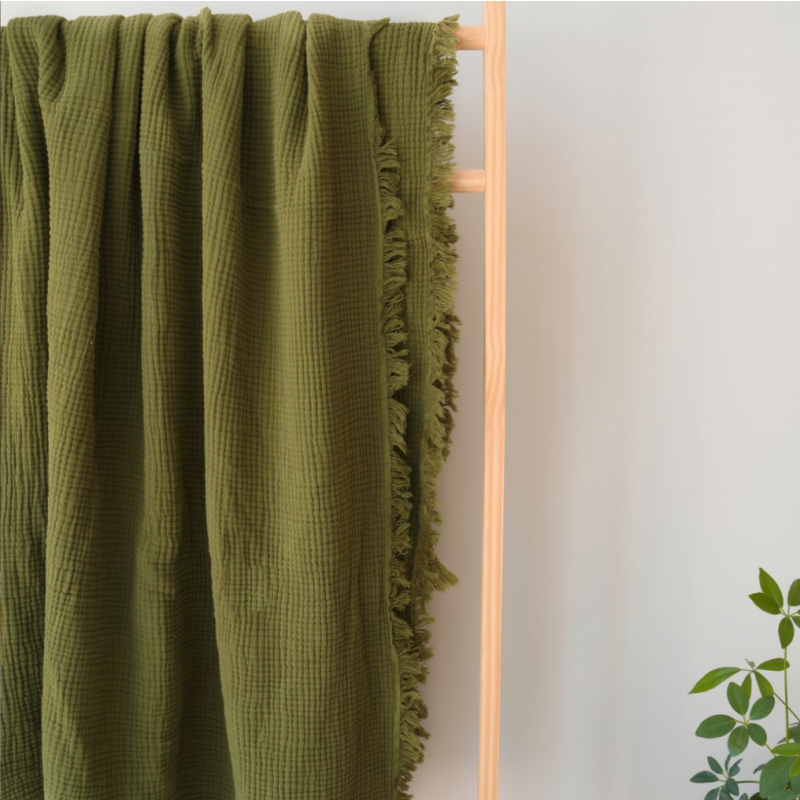 Throw Blanket Supplier - Solid Color Cotton Gauze Towelling