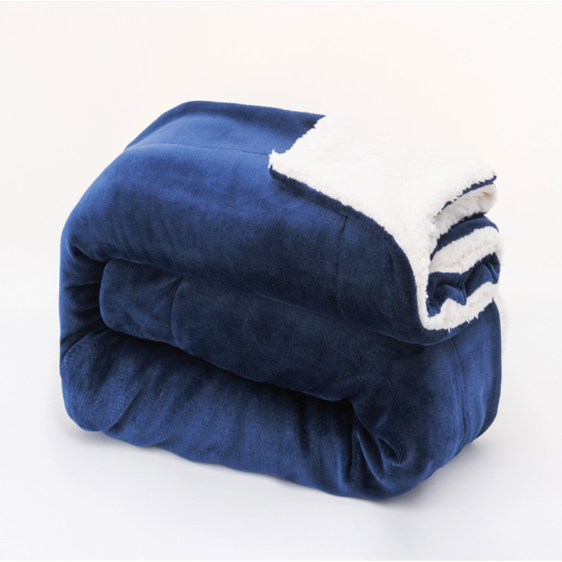 Wool Blanket Supplier - Double Sided Floral Lamb